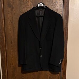 Bill Blass Men’s Camel hair black blazer size 44